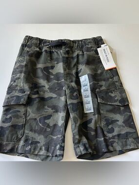 Boys' Camo Shorts - Olive Green